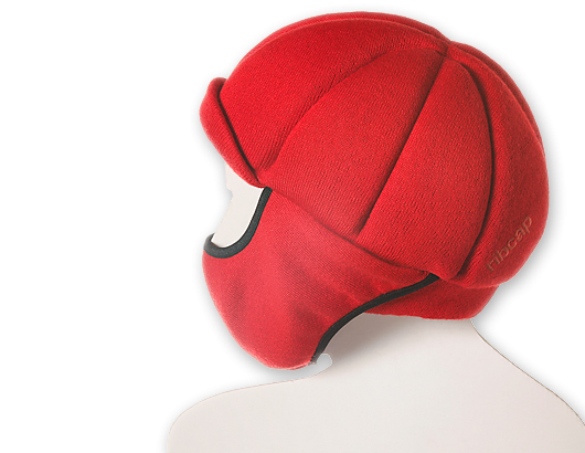 Red Palmer Ribcap - with face warmer